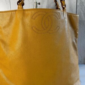Chanel Caviar Leather CC Tote